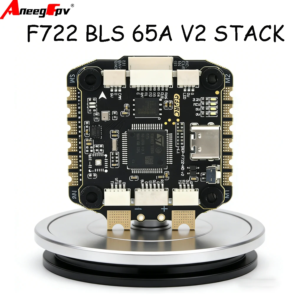 

GEPRC TAKER GEP-F722-BT-HD V2 4IN1 ESC FC & BLS Stack 65A 8S 8Bit Stack for RC Helicopter ESC Stack