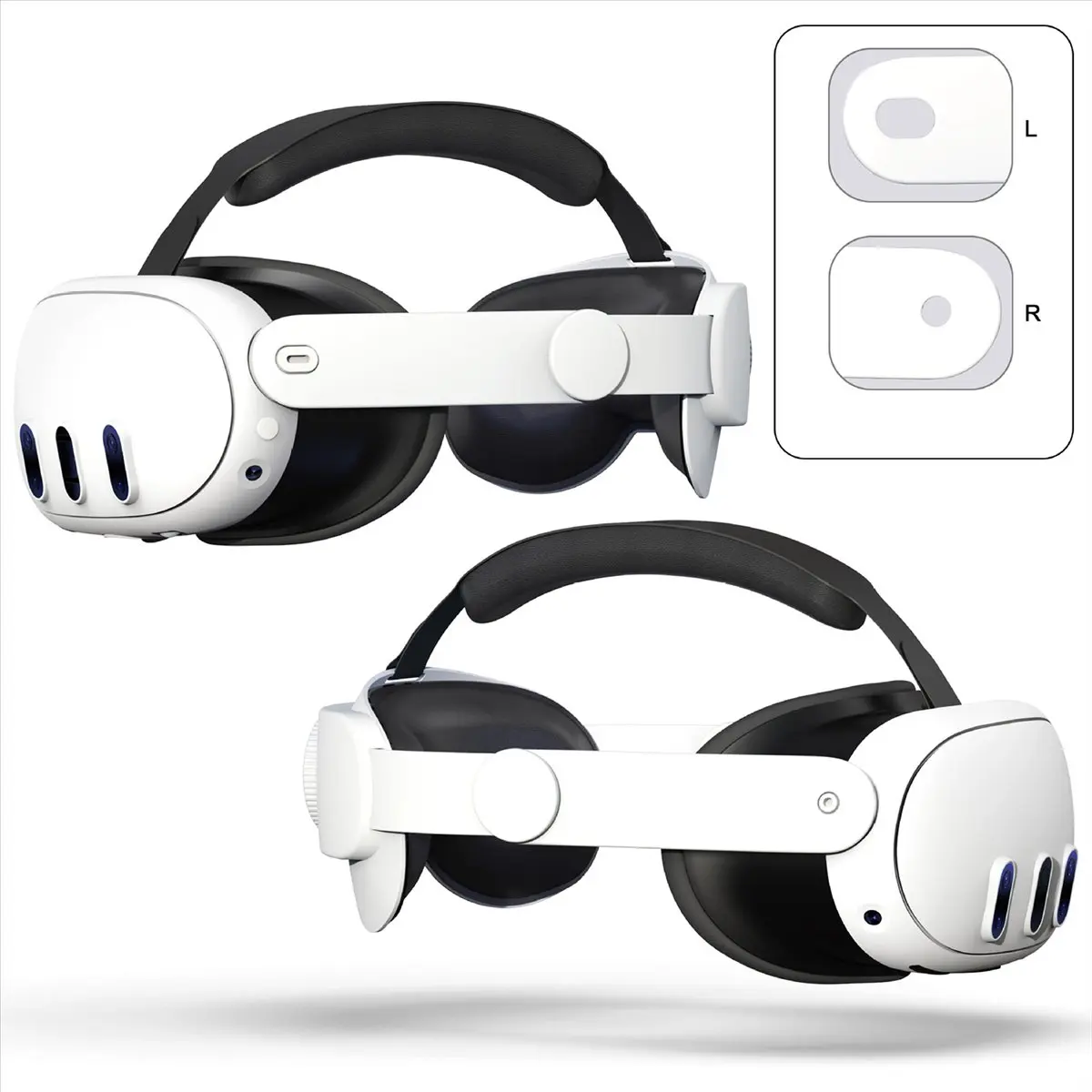 A32I Head Strap for 3 VR Headset Improve Comfort Adjustable Head Strap for 3 Black