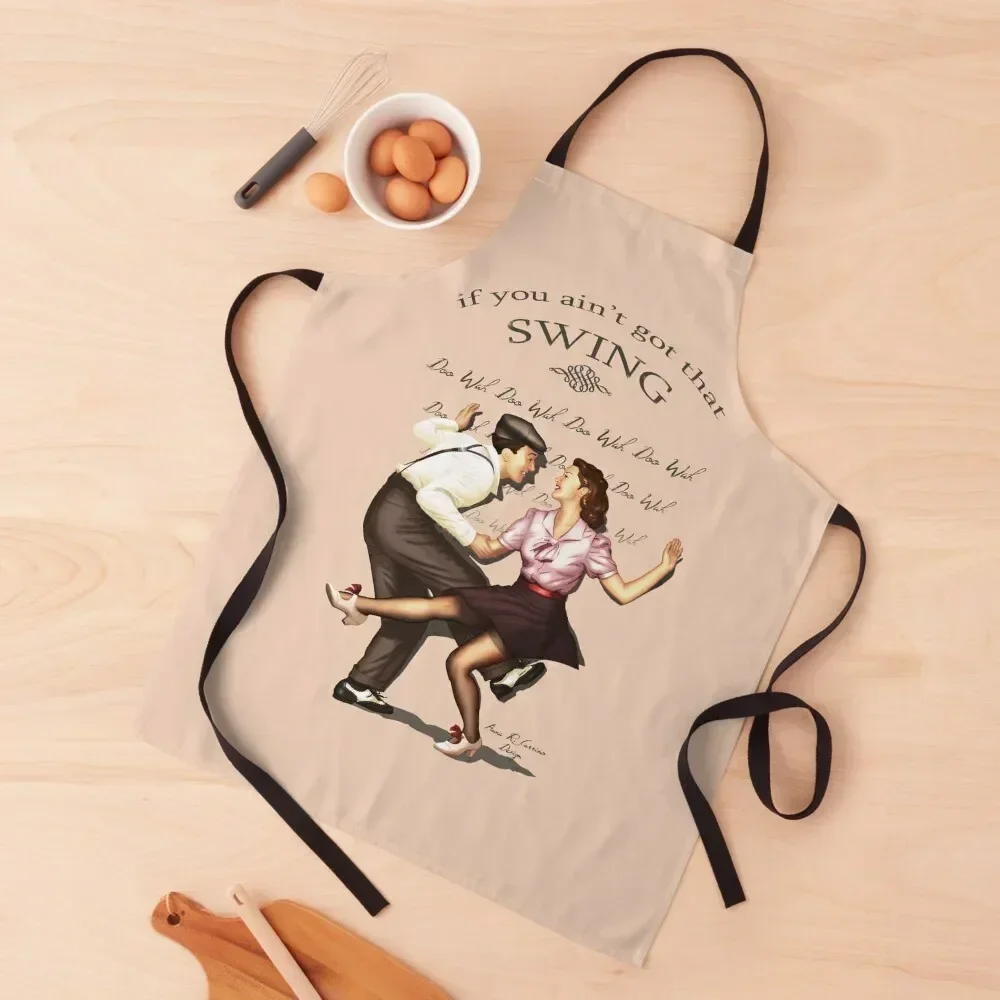 Lindy Hop Apron For Woman chef costume man chef uniform Cooking Clothes Apron