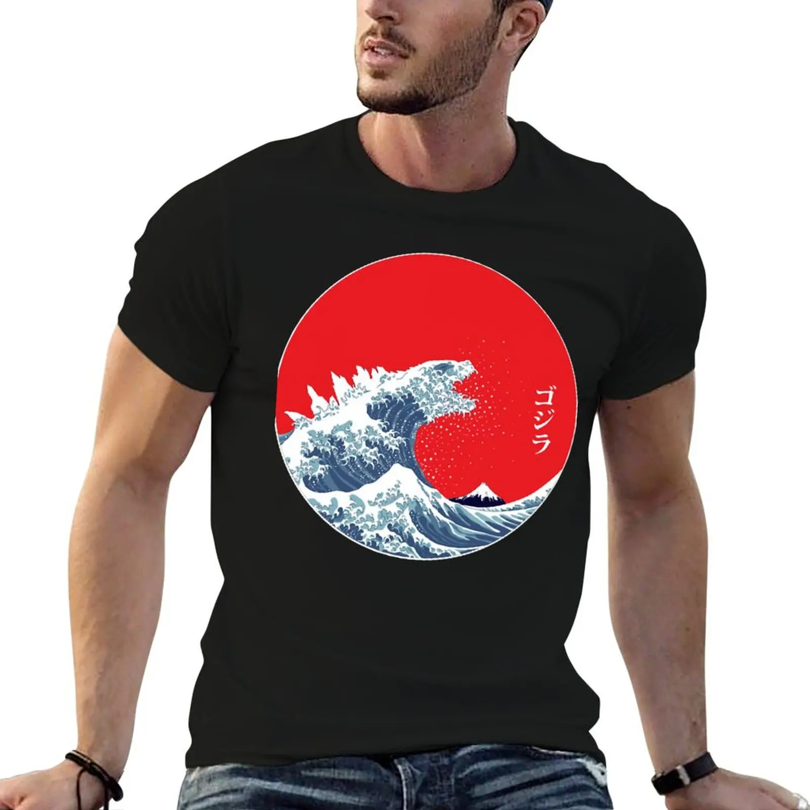 

graphic for funny graphic Hokusai man t 90s shirts for t man Kaiju Classic shirts T-Shirt Art