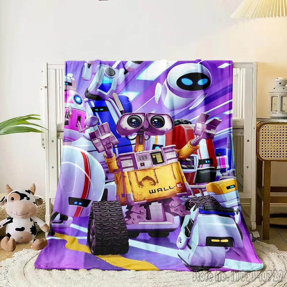 Robot WALL-E Cartoon 3D Printed Home Cute Kids Blanket Throw for Bed Sofa Decor Fleece Nap Blankets Boys Girls Children Gift