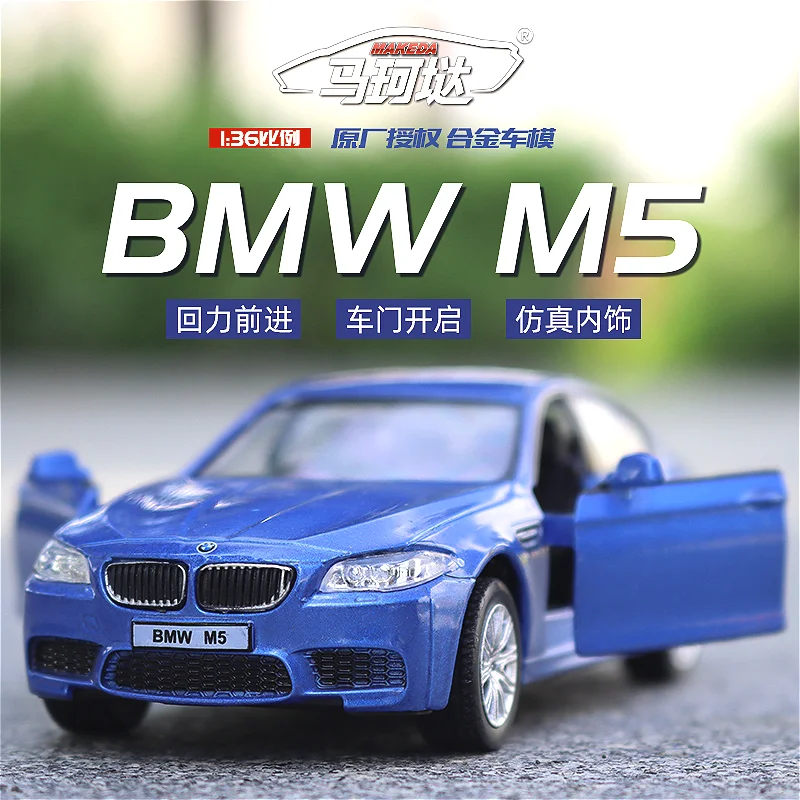 1:36 Bmw M5 Pull-Back Auto Modellegering Automodel Diëcasts Metalen Speelgoedvoertuigen Auto Model Simulatie Collectie Kids Speelgoed Cadeau F156