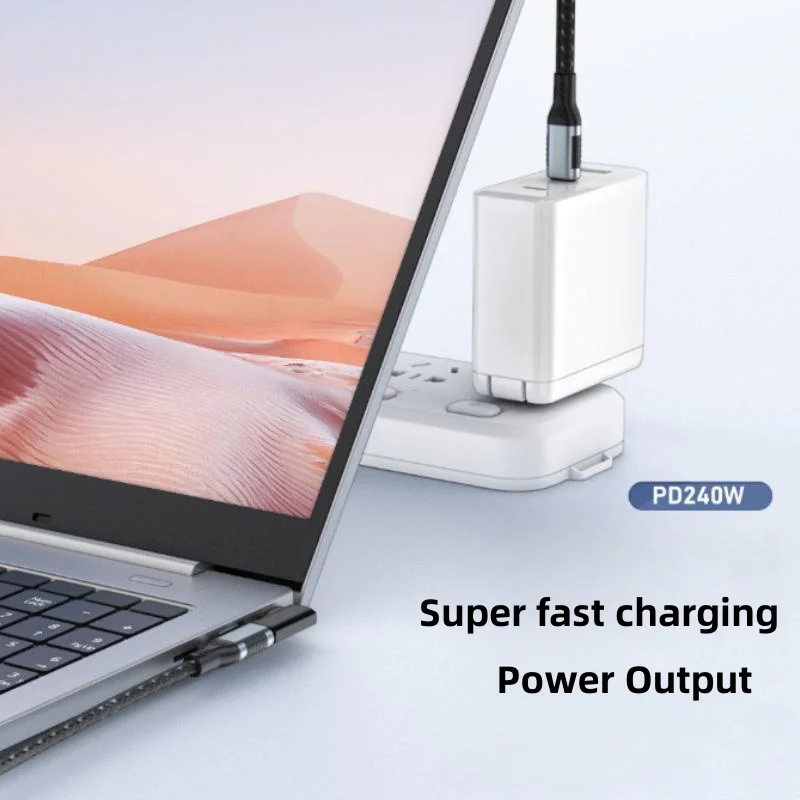  240W USB C Extender Adapter 90/180 Degree Type C Male to Female Extender OTG 40Gbps Fast Data Adapter Converter Charging Adapt