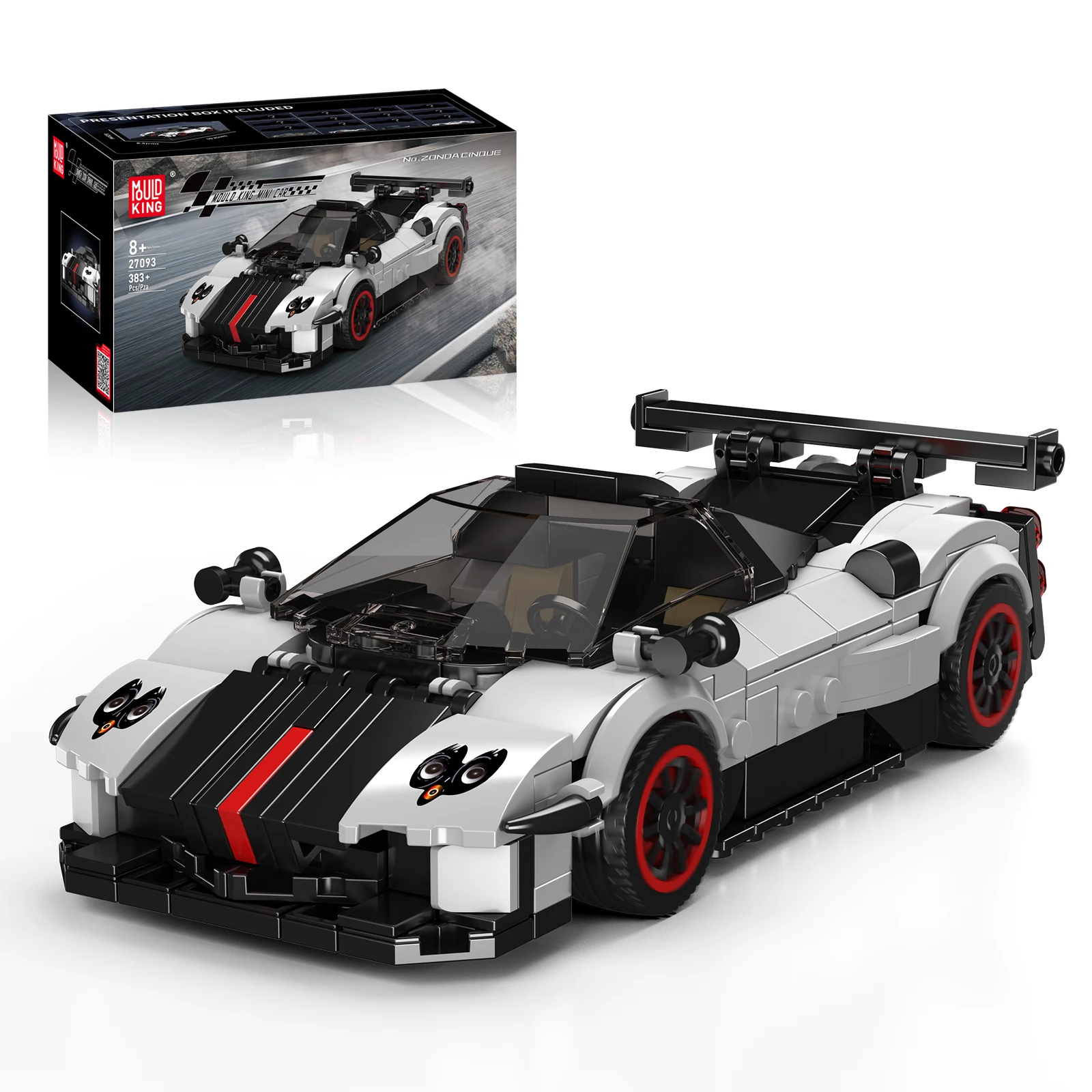 

Mould King Racing Car 383pcs Building Blocks Set Technical Sports Vehicle Model DIY Assembly Kit for Kids Christmas Gift