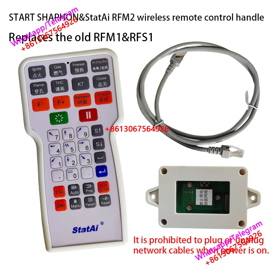 New upgraded THC plasma StatAi CC-M3/4 control system wireless remote control RFM2, replacing the old RFM1, RFS1 (discontinued)