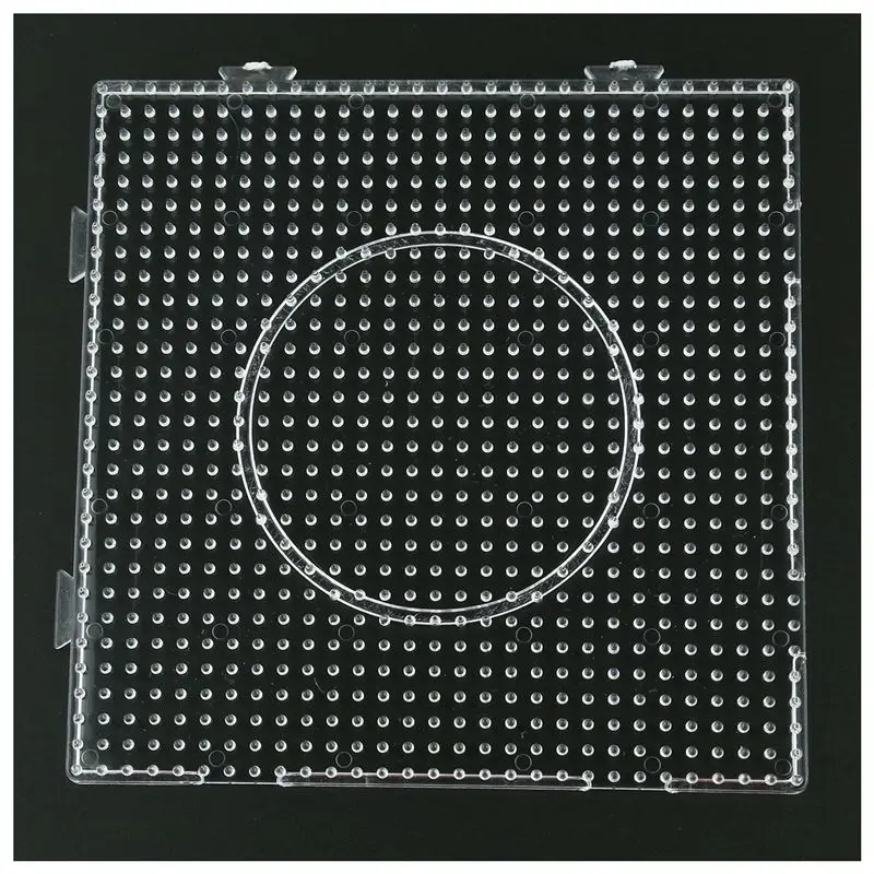 Big Hama Beads 5mm Square Large Pegboards Board for Hama Fuse Beads Circle Puzzle Template for Educational Toys