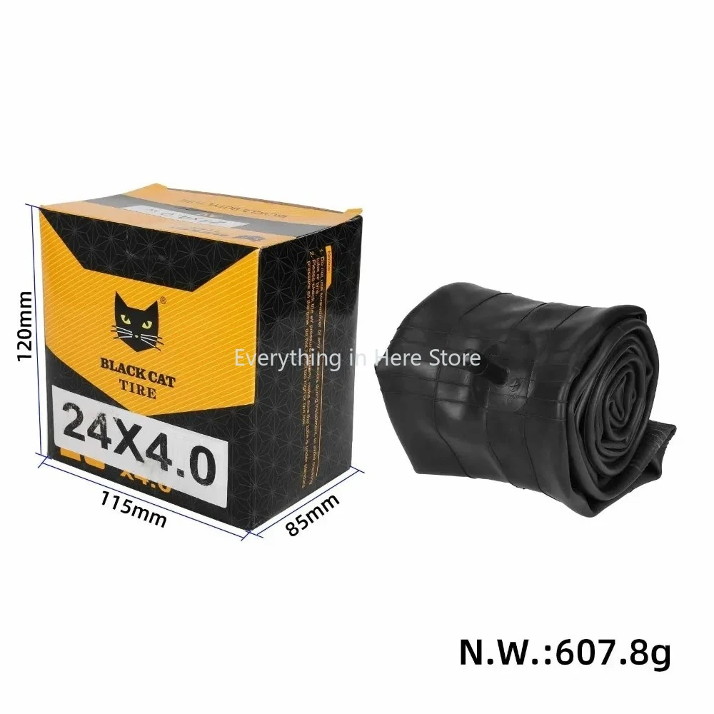 

Electric Bike 24x4.0 Inner Tube Straight Valve AV32 Valve 32mm Thickened Bicycle Inner Tube Replacement Accessories