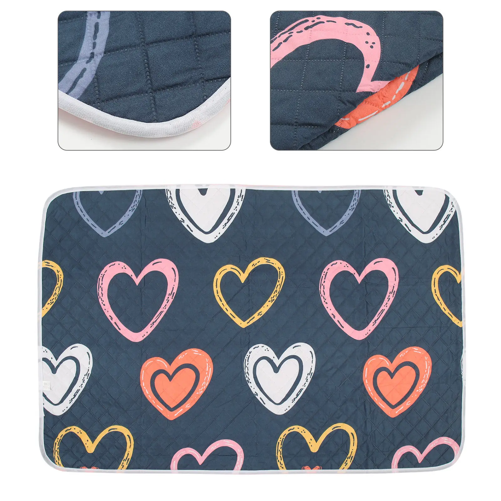 防水防汚マットレス-113x79cm-高齢者用-尿漏れ-生理用-旅行用-洗えるベッドパッド-アンダーパッド-ペットトレーニング用