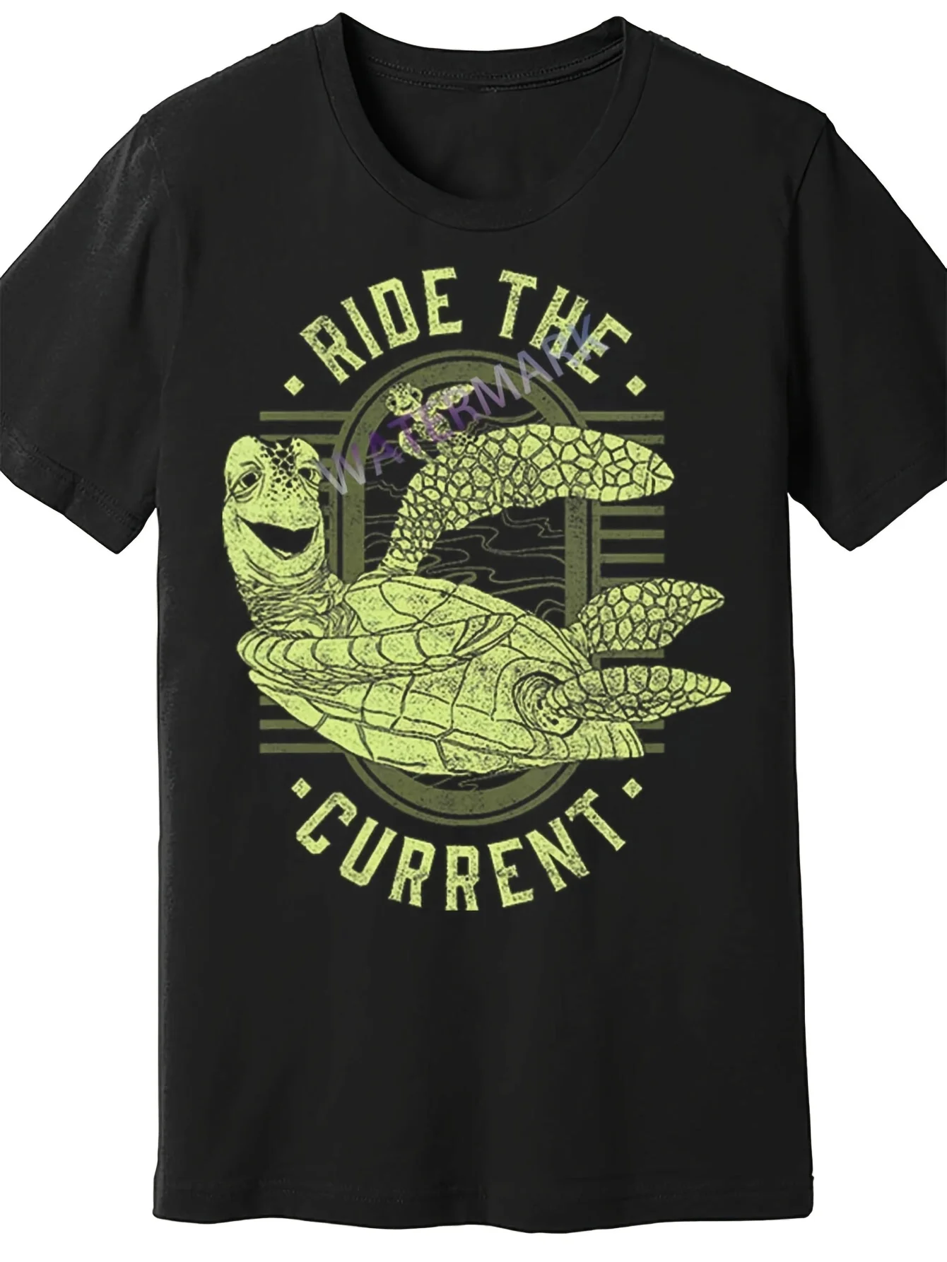 Top PickLocalEarth Day Finding Nemo Turtle Ride The Current 30855 Funny MenS Short Sleeve T-shirt Black TT4 Tab.