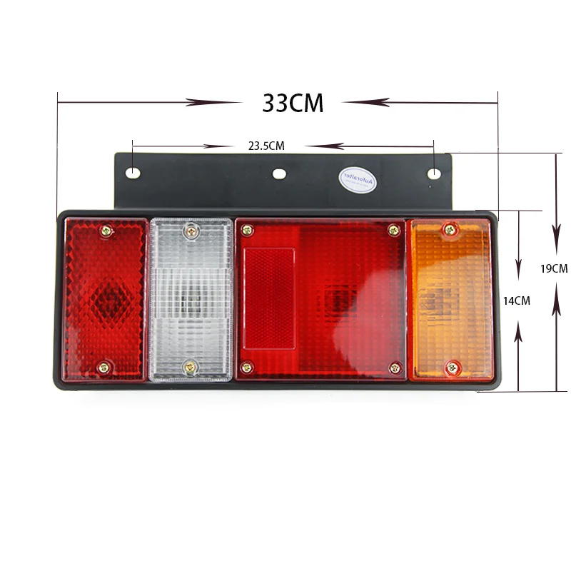 For Isuzu NPR ELF NKR NHR NLR 1987-2022 Truck Rear Bumper Tail Parking Brake Light Warming Signal Reflector Lamp