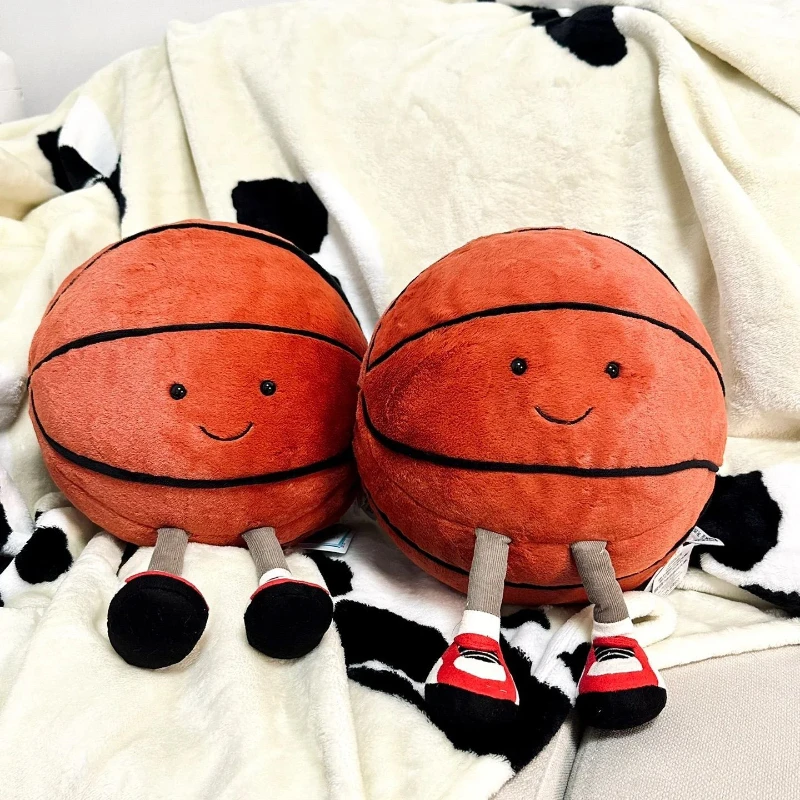 Echtes Leben Basketball Ball Kissen Kissen Plüschtiere ausgestopfte Puppe Baby Kinder Kinder Jungen Mädchen Erwachsene Geburtstags geschenke Raum dekor