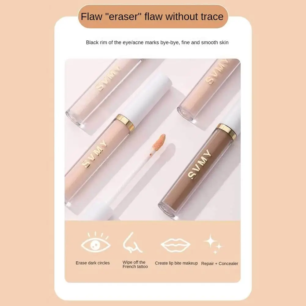 4 Colors Waterproof Liquid Concealer Cream Makeup Lightweight Moisturizing Cover Acne Spots Dark Circles Foundation Cosmetics