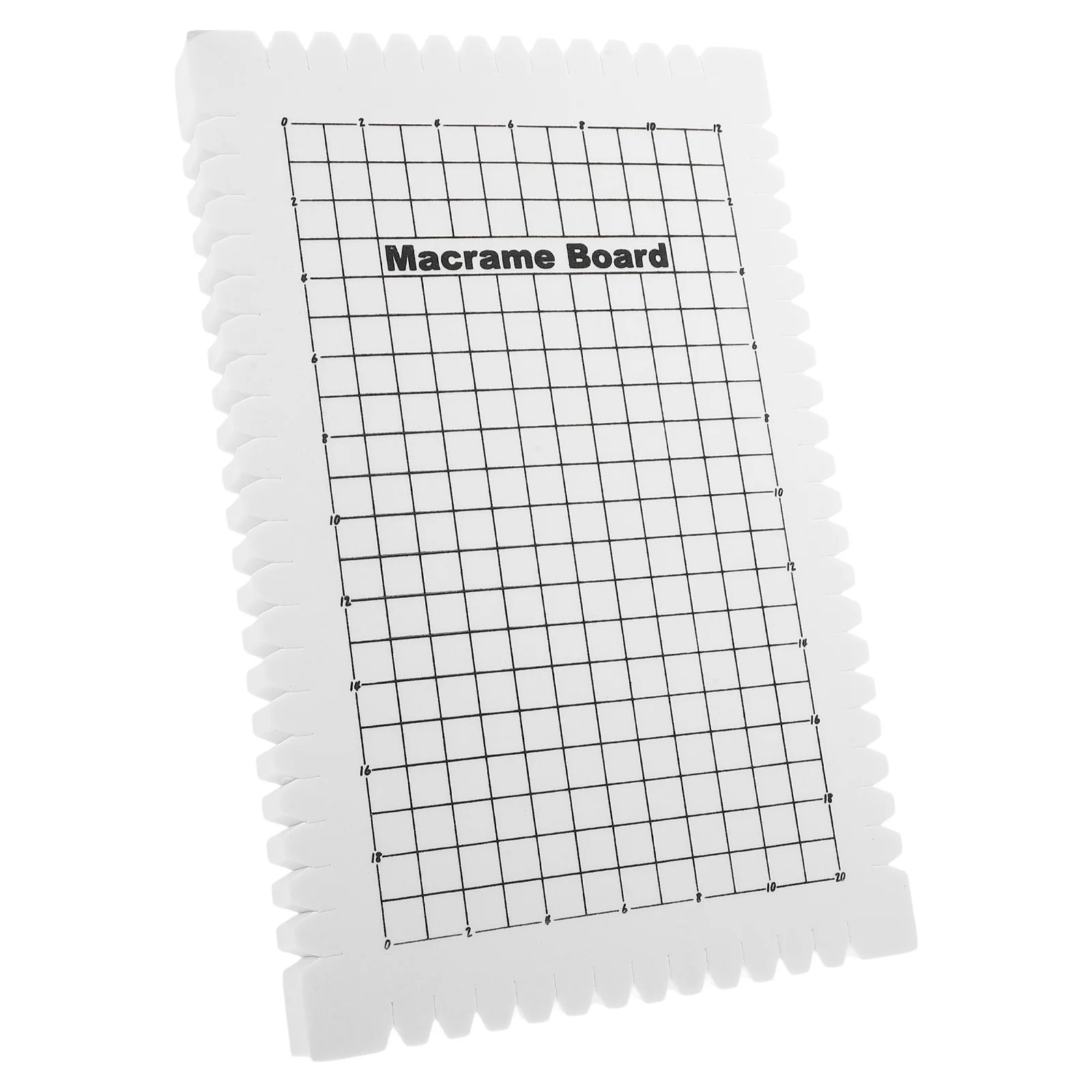 

Foam Macrame Board 30X30Cm Grid Design For Knitting Crochet Embroidery Weaving Craft Projects Reusable Braiding Blocking
