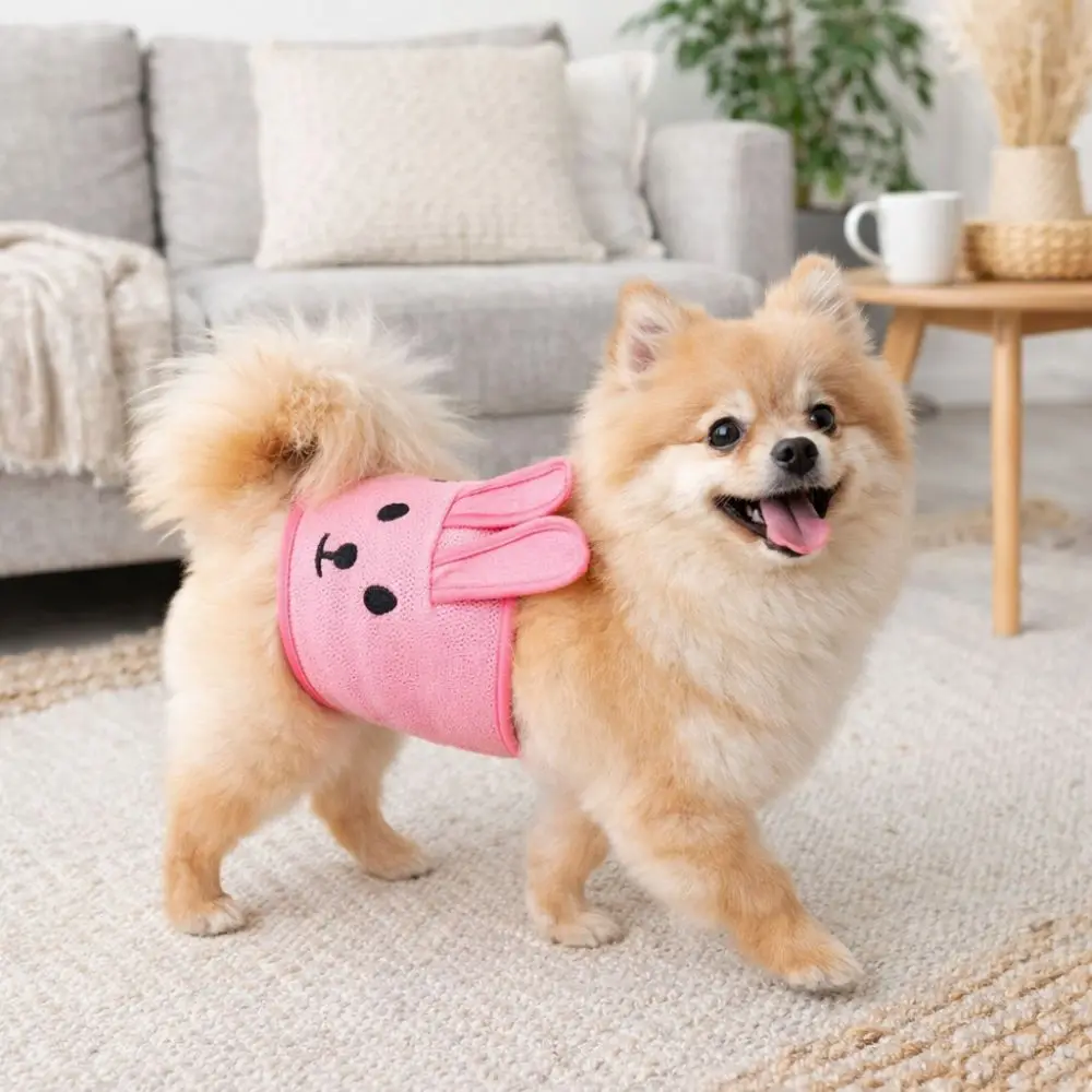 조절 가능한 강아지 생리 팬츠, 세탁 가능 재사용 가능한 애완동물 속옷, 두꺼운 보온 애완동물 기저귀 팬츠, 수컷 강아지용