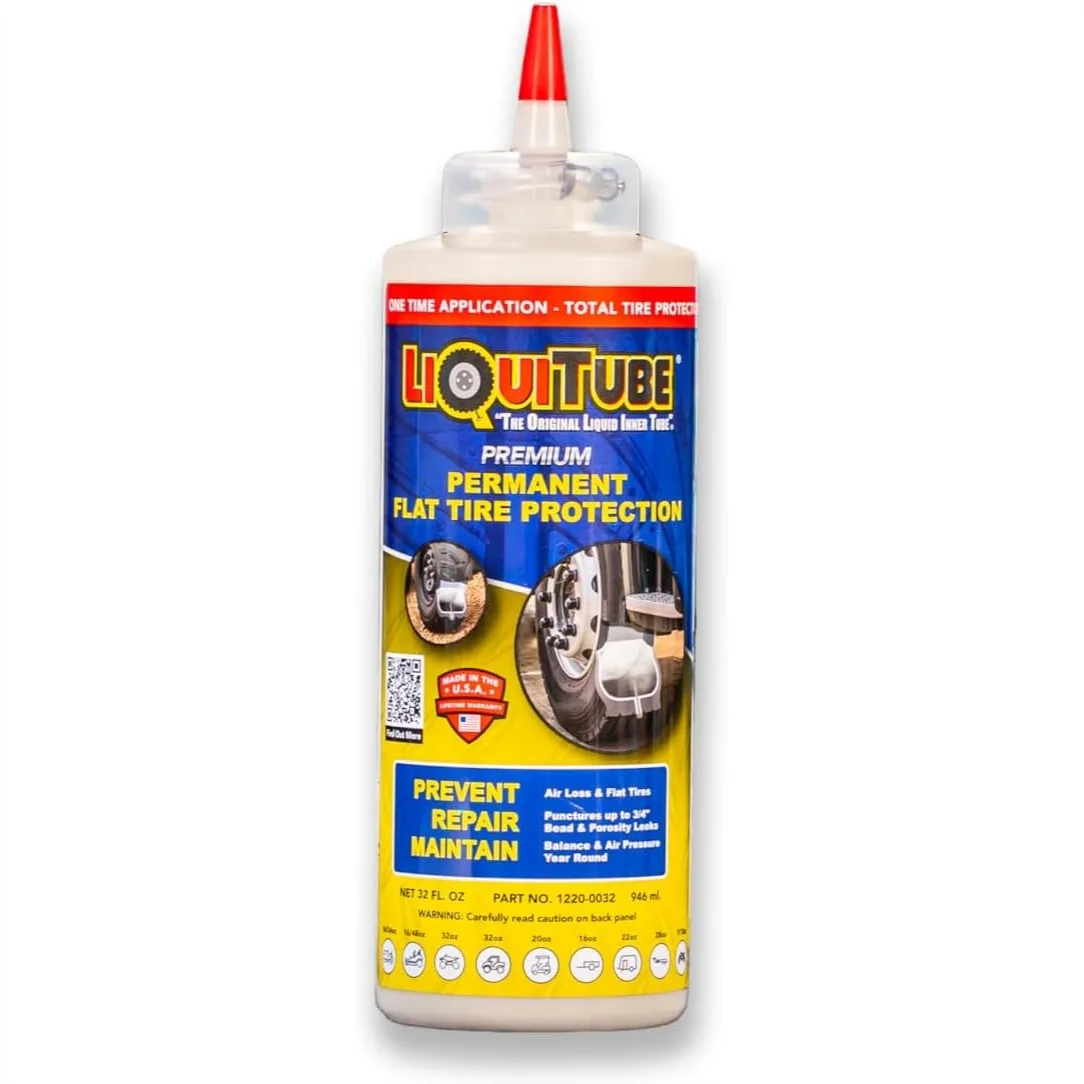 

Heavy Duty Tire Sealant 32oz for ATV, Lawn Mower, Trailer - Permanent Flat Tire Protection & Puncture Repair