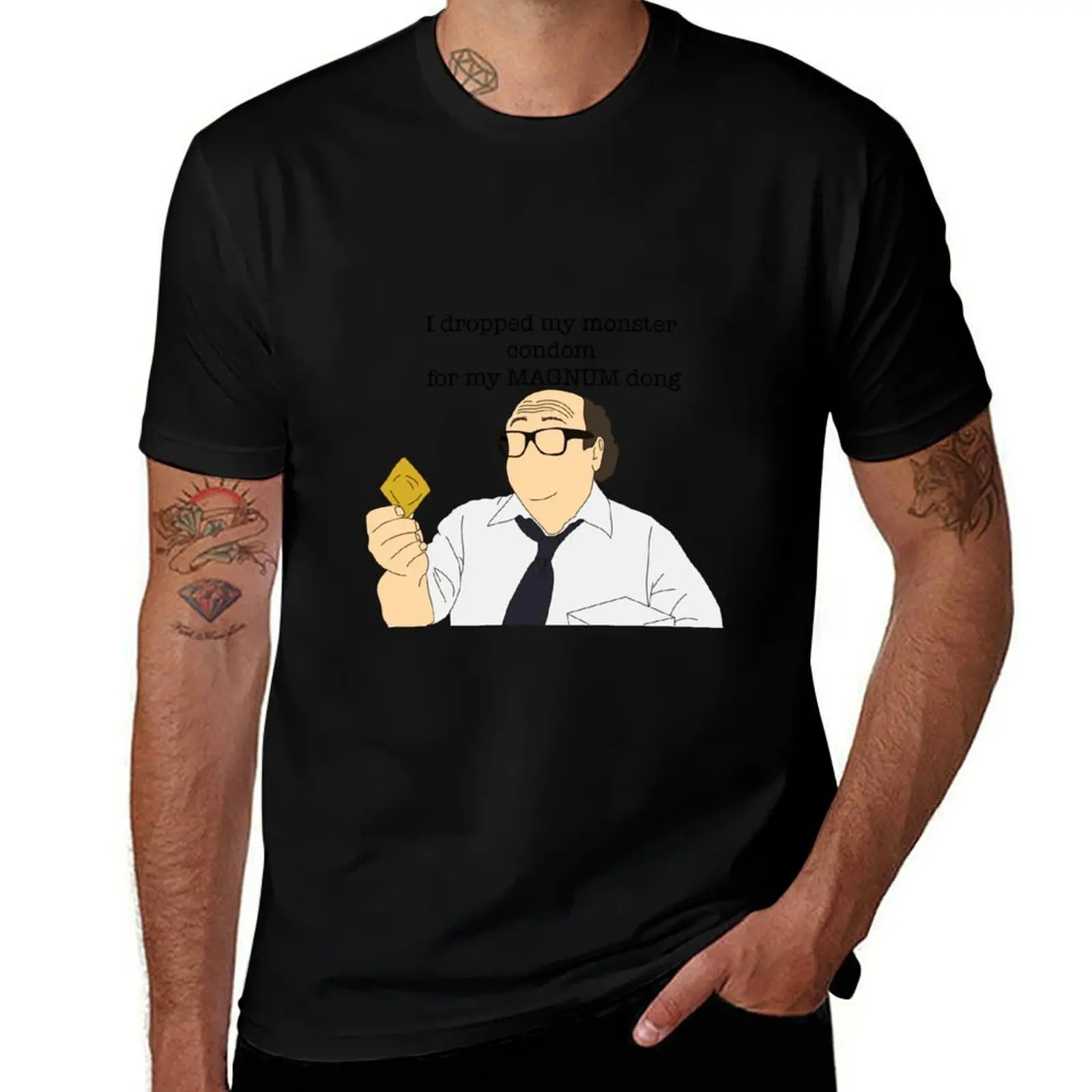 Danny Devito magnum condom meme T-Shirt valentines boutique clothes man t shirt shirts graphic tees t shirt men