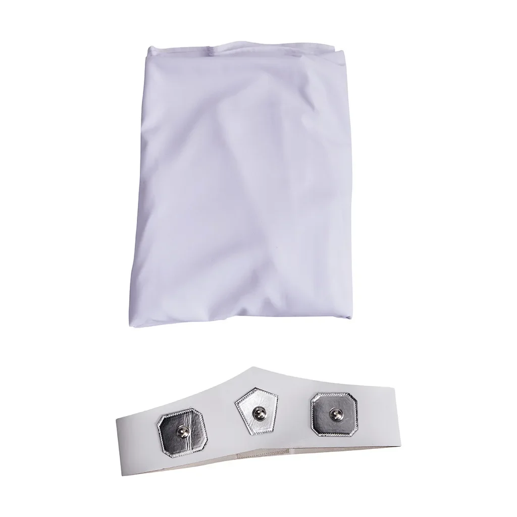 Principessa Leia Anime Costume Cosplay Abito lungo bianco Abito Halloween Stage Performance Outfit Travestimento Abbigliamento Disfraz Mujer