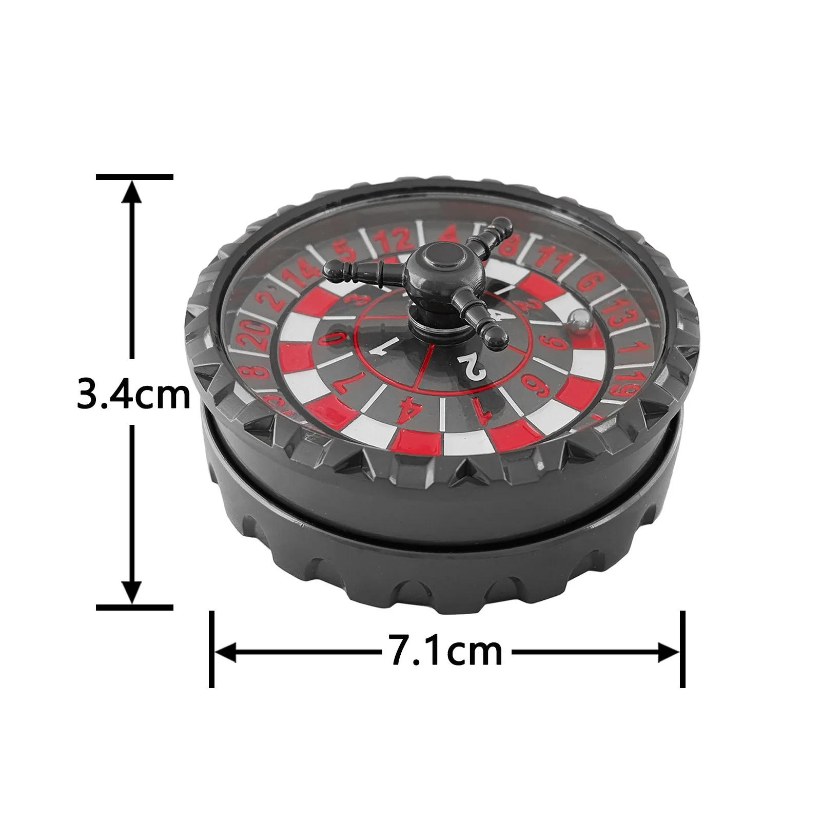 

Gyro Dices 7-in-1 Rotating Roulette Dice Multi sided Metal Dice TRPG Role Playing DND for Dungeons & Dragons DND Dice D20 D100