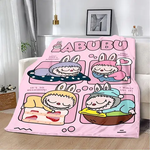 귀여운 만화 라부부 프린트 담요, 피크닉 담요, 따뜻한 담요, 부드럽고 편안한 담요, 가정 여행 생일 선물 Best5 귀여운 만화 라부부 프린트 담요, 피크닉 담요, 따뜻한 담요, 부드럽고 편안한 담요, 가정 여행 생일 선물 Best5