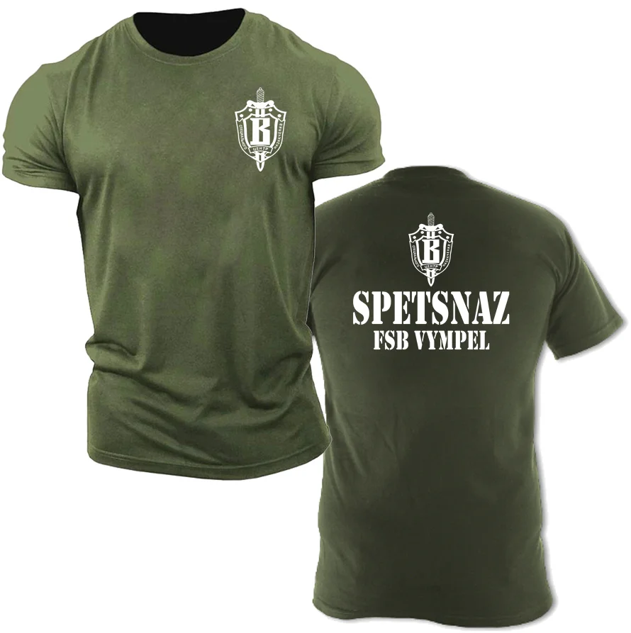 Russian Spetsnaz Special Forces T Shirt Men Russia Spetsgruppa V Vympel Group Military Army T-shirt Fashion Streetwear Tee Shirt