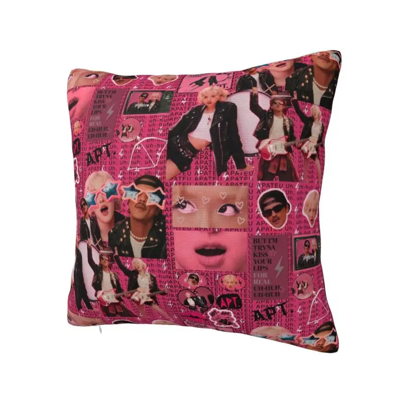 Custom Modern Kpop Rose APT Roseanne Park MBE Cushion Cover Polyester Throw Pillow Case Decoration