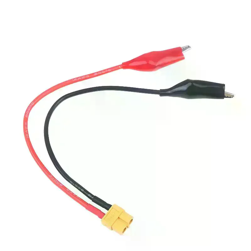XT60 Connector Cable Alligator Clips For Measure Tool SKYRC NC2500 Pro Motor Run-in Line 14AWG Power Connection Cable