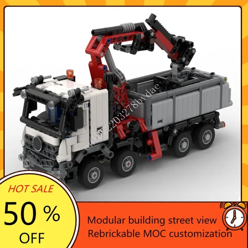 

1069PCS MOC City Transportation Mercedes truck Arocs Model Building Blocks Bricks DIY Assembly Creative Children Puzzle Gifts