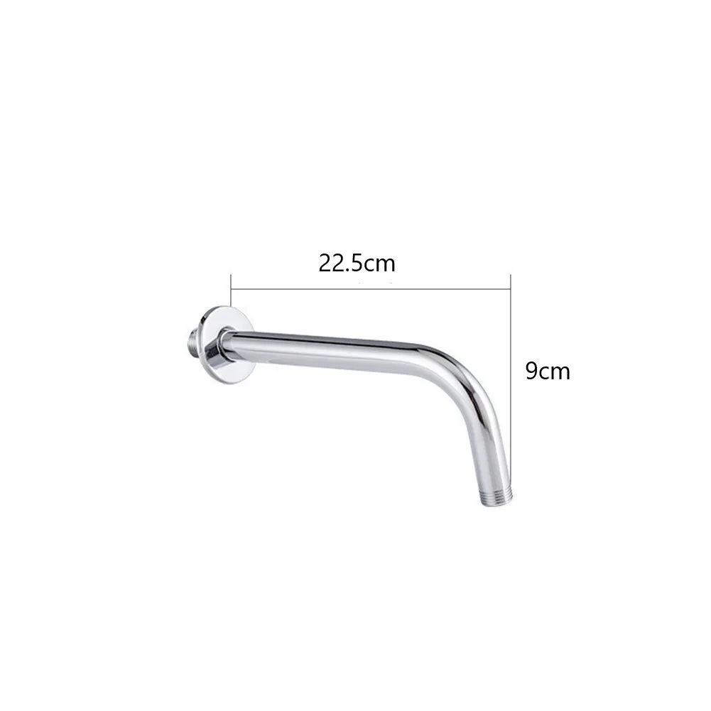 Showers Adapter Shower Extension Arm Bathroom Tool Angled Extra Head Hose Pipe Replacement Stainless Steel Straight Accessory