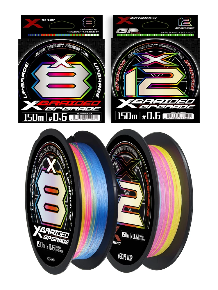 OBSEQUIO X8/X12 brins tressé ligne de pêche ygk eau salée PE ligne principale pour la pêche en mer PE fil Multifilament ligne forte