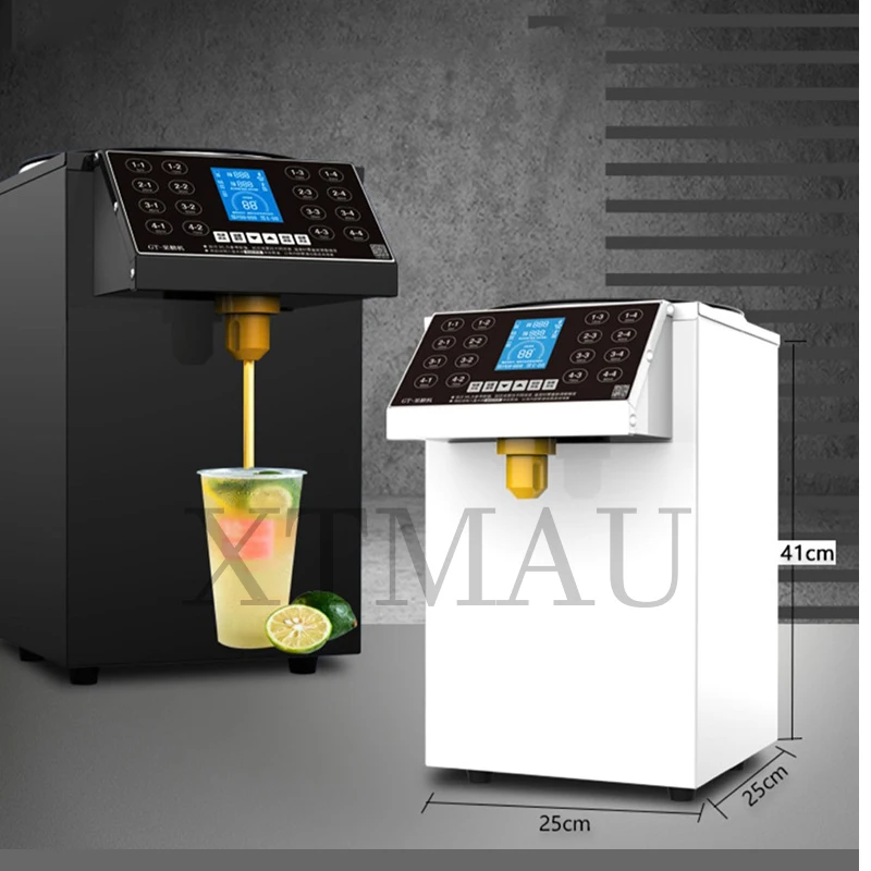 Машина для фруктозы, 16 видов диспенсера для сиропа, 8 л, контейнер для пузырькового чая/кофе, дозатор фруктозы, кварцезатор фруктозы