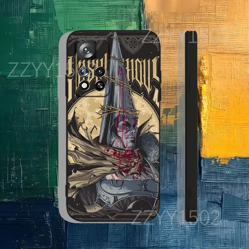 حافظة هاتف Game B-Blasphemous Panitent لهاتف سامسونج S25، S24، Ultra، S20، S30، Plus، S22، S23، Ultra، Plus، 5G سيليكون أسود ناعم