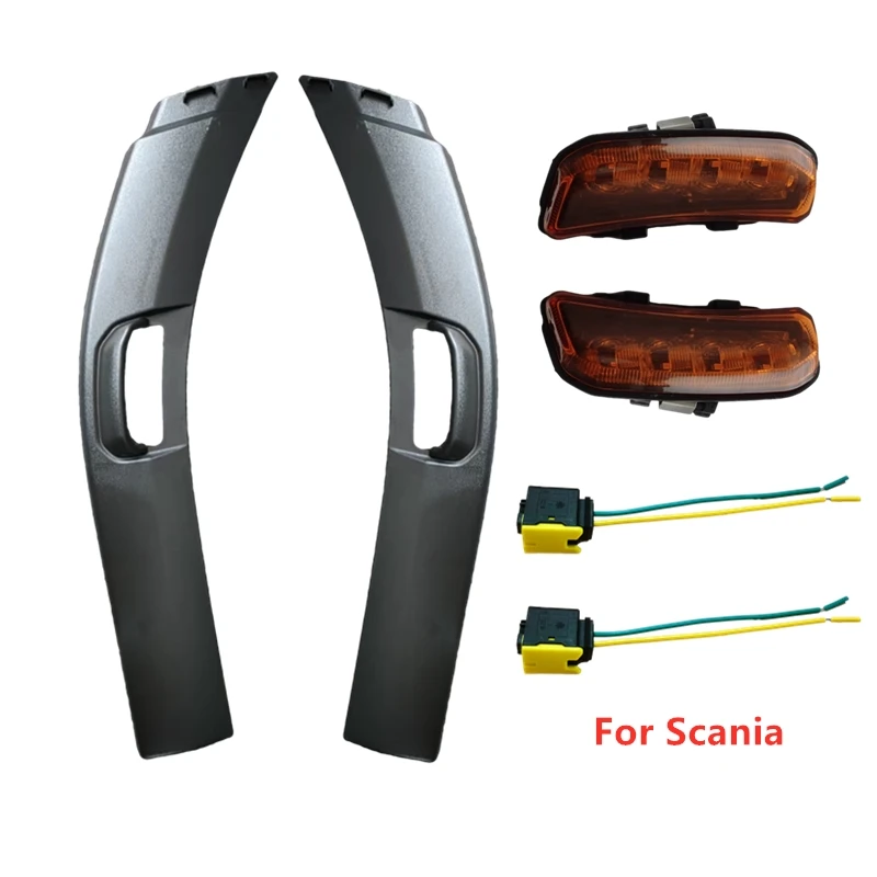 Luzes de canto para caminhão SCANIA R650 G500 S730 S500 P500 luz lateral 2334728 23347217   ou 2297990 2297989   Painel de acabamento do arco da roda
