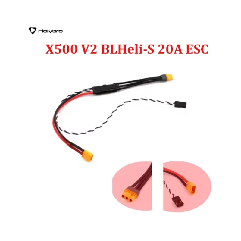 

Holybro X500 V2 ESC BLHeli-S 20A X500 V2 Spare Parts MCU Supports Dshot150, dshot300 and Dshot600 For RC FPV Drone