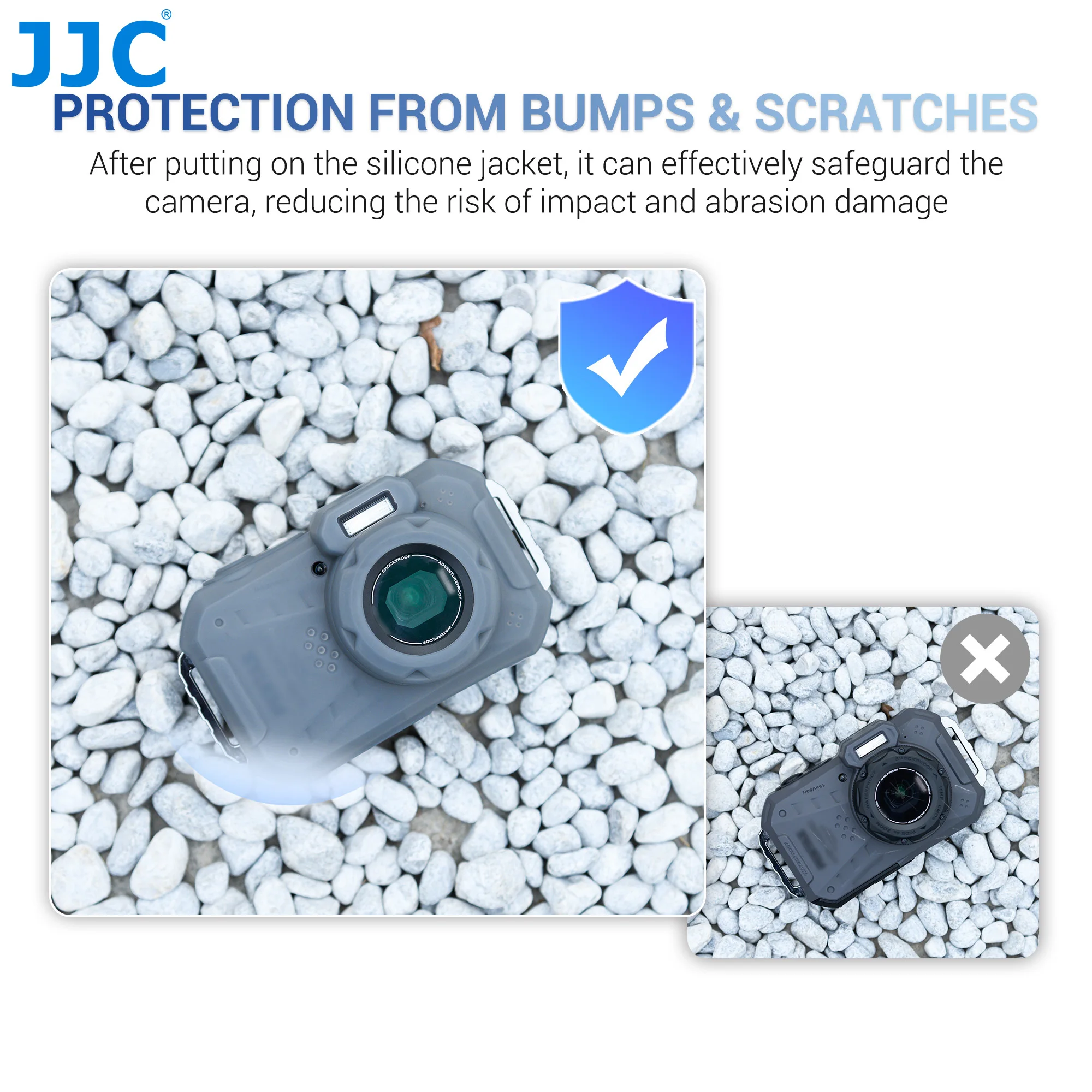 JJC Camera Silicone Jacket for Pentax WG-1000 Anti-Scratch Silicone Case Cover Providing Extra Protection and Grip