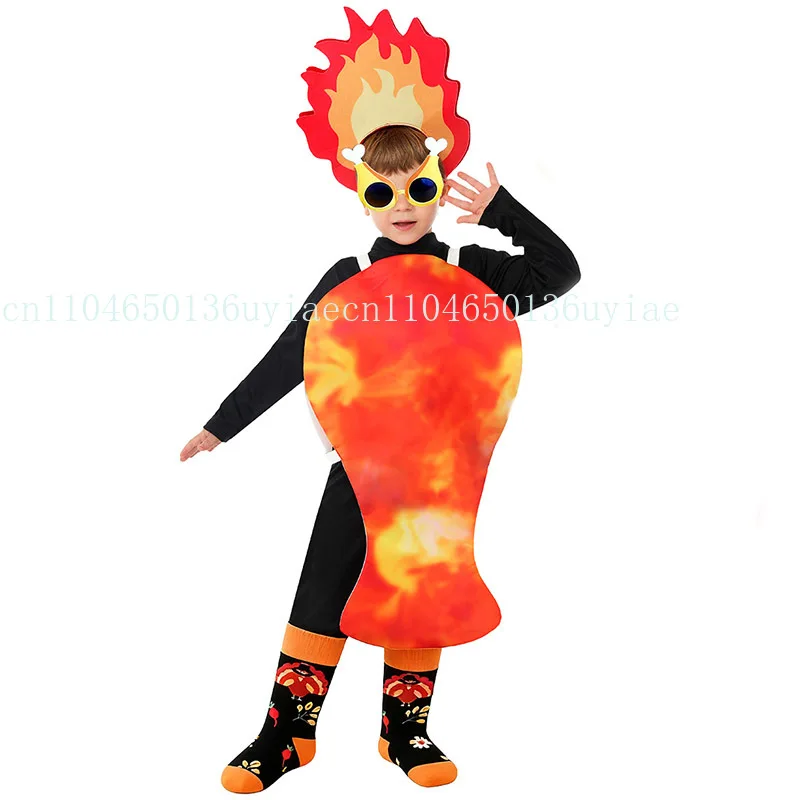 

Funny Christmas Carnival Thanksgiving Cosplay Food Outfit Boys Roasted Chicken Leg Costume Girls Drumstick Halloween Costume
