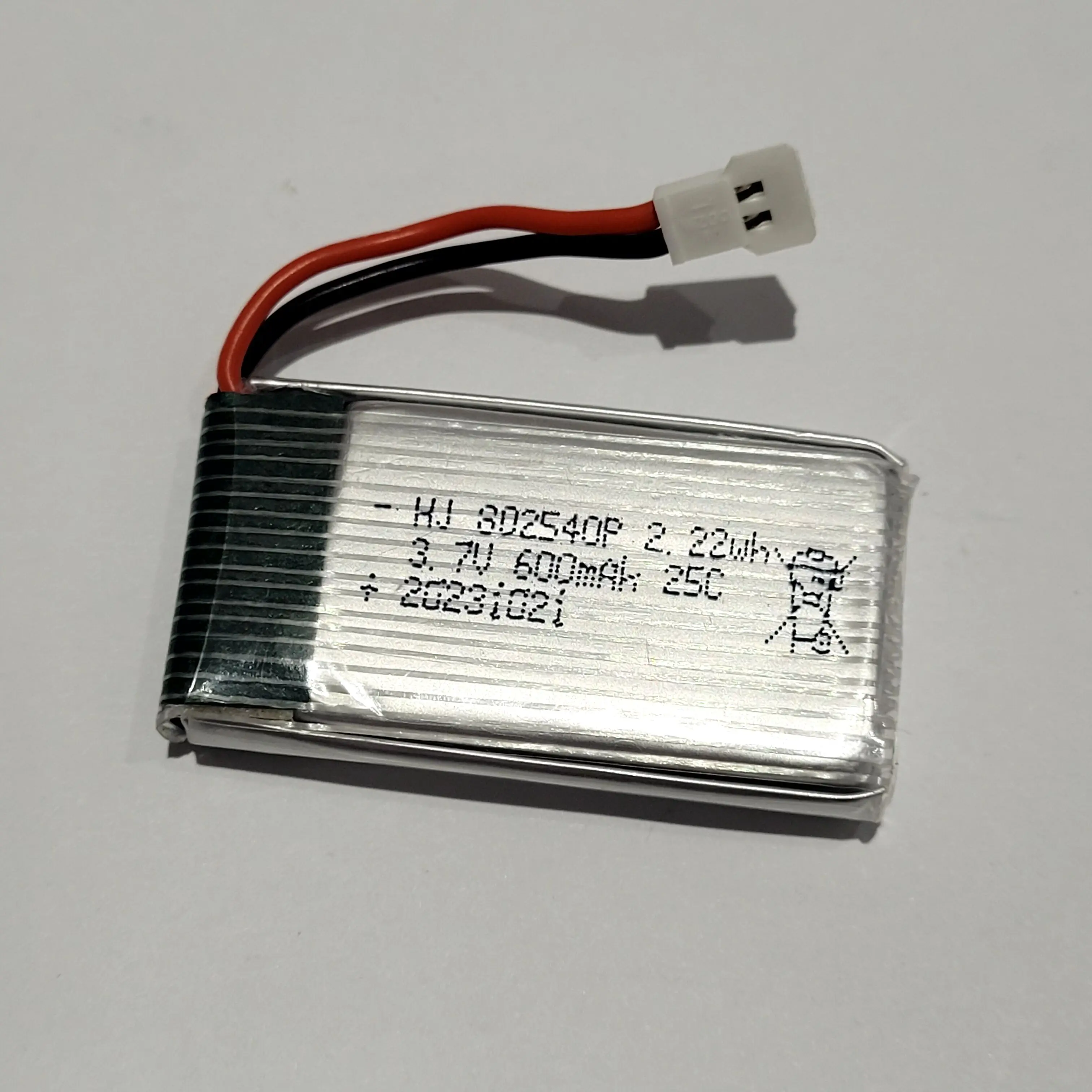 3.7V 600mAh Lipo Battery with XH2.54 Plug for Toy Remote Control Car Truck Vehicle (UAV) X5C Drone Battery 802540P Accessory