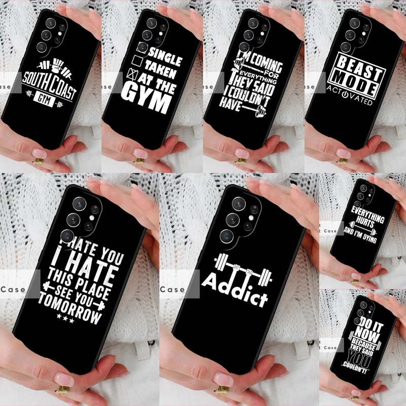 Beast Mode Bodybuilding Gym Sport Phone Cover Case for Samsung Galaxy S26 Ultra S20 FE Note 10 S24 S23 S21 S25 Plus S22