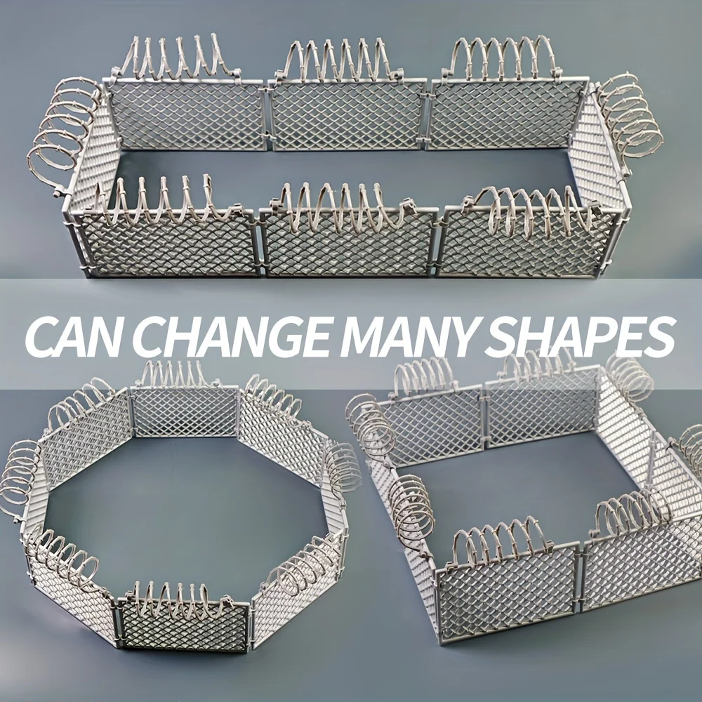 MOC Military Fence Building Blocks Parts DIY Toy Wire Mesh Accessories Protective Isolation Net Roadblock Toys for Boys Gifts view 4