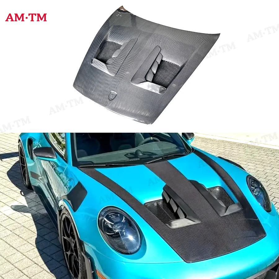 

For Porsche 911 992 GT3 style Carbon fiber Hood engine cover carbon fiber cover engine cover Replace the installation body kit