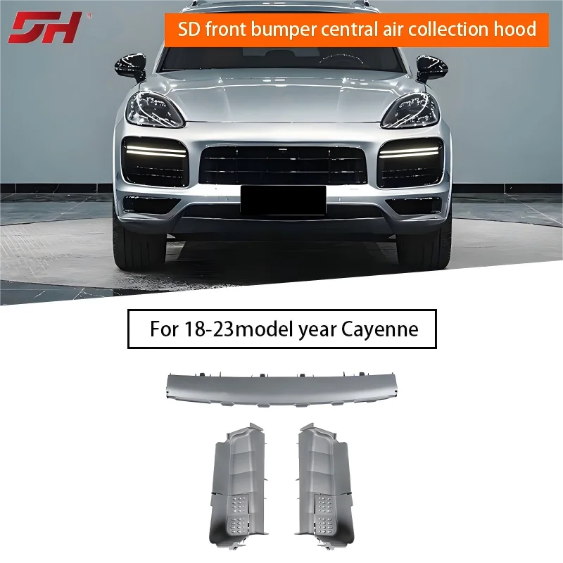 

Central Air Intake Cover for Front Bumper (Middle) Suitable for Porsche Cayenne SD/GTS 2018-2023 (Part No. 9Y0121710BOK1)