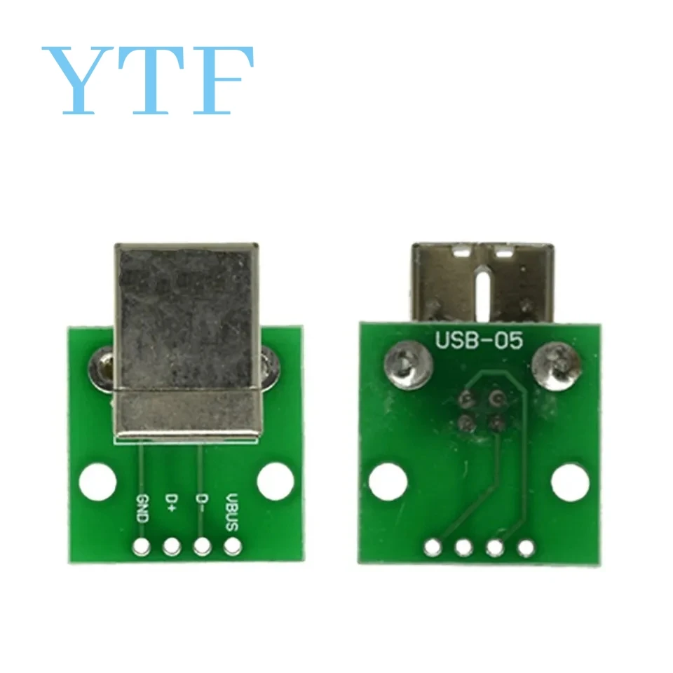 10pcs Micro Mini  TYPE-C USB A Male USB 2.0 3.0 A Female USB B Connector Interface to 2.54mm DIP PCB Adapter Breakout Board