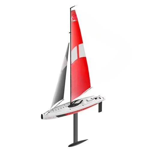 Remote-Controlled Sailboat Unpowered Compass Competition Ship 650mm Ship Model Toy Gift Rc Boat Outdoor Recreational Water