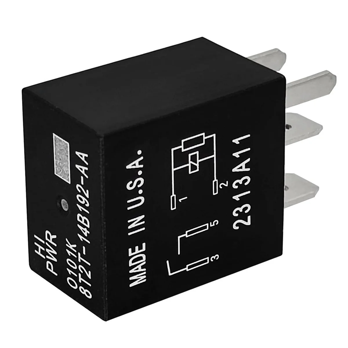 Relè ABNJ 8T2T-14B192-AA - Relè automobilistico a 4 pin 12 V CC - Sostituzione per il nuovo relè ventola Edge Mondeo Explorer