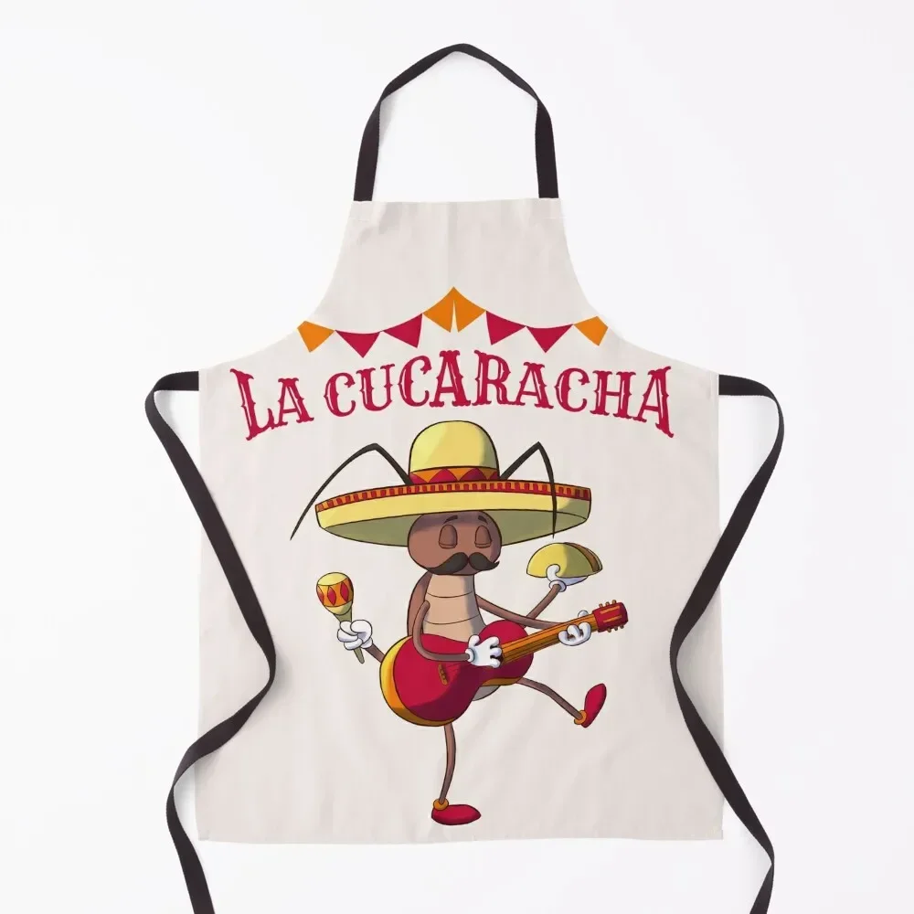 

La Cucaracha - The Cockroach Apron with pockets work ladies Things For Home And Kitchen Things For The Kitchen Apron