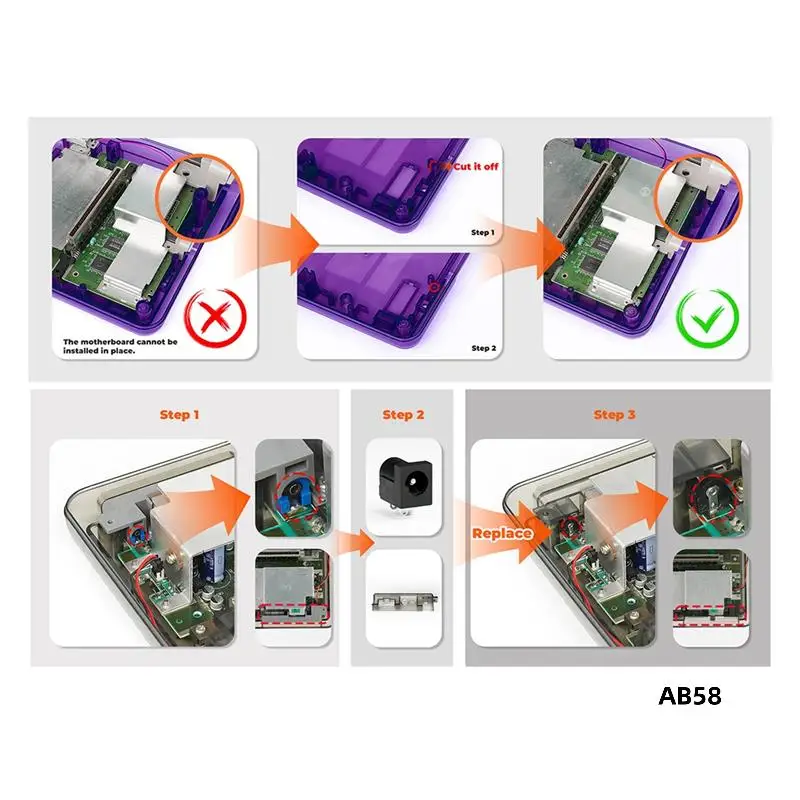 

For Super NES Game Console For Bitfunx SFC Replacement Case Transparent Box For Super Famicom Console
