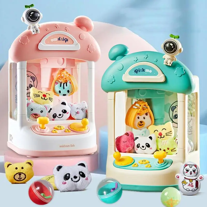 Claw Machine Toys For Kids Automatic Mini Doll Machines Children Coin Operated Play Arcade Game Interactive Toys Birthday Gifts