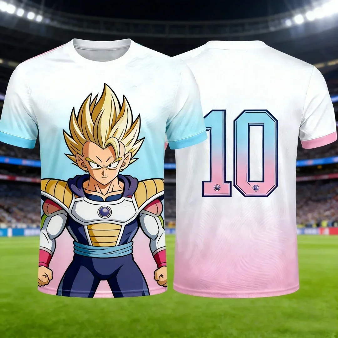 2026 Dragon Ball Master Special Edition 3D Printed Football Shirt T-shirt Anime Street Wear Men's Quick Drying Sports Shirt