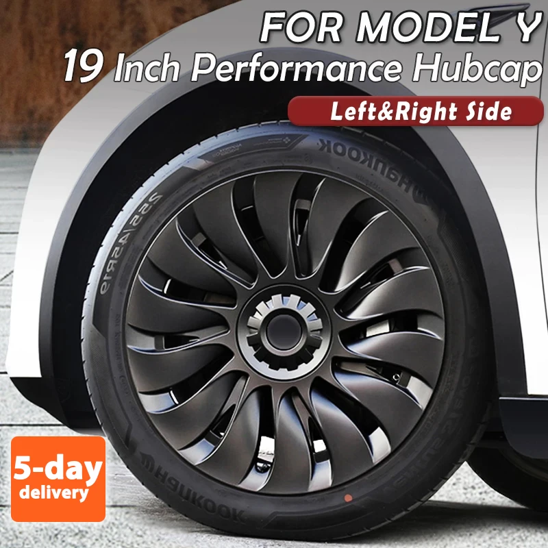 

4PCS HubCap Performance Wheel Caps Automobile Replacemen Hub cap Full Rim Cover Accessories for Tesla Model Y 19 Inch 2018-2024