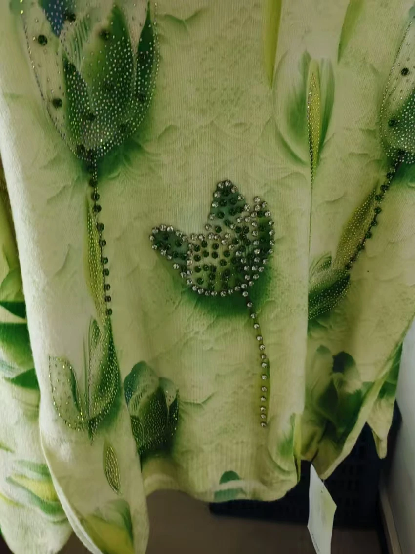 صور حقيقية ملابس امرأة تريكو أبلى بلايز بلوفر مغزول الخريف الشتاء فضفاض سترة غير رسمية اتجاهات النساء 2025 البلوزات