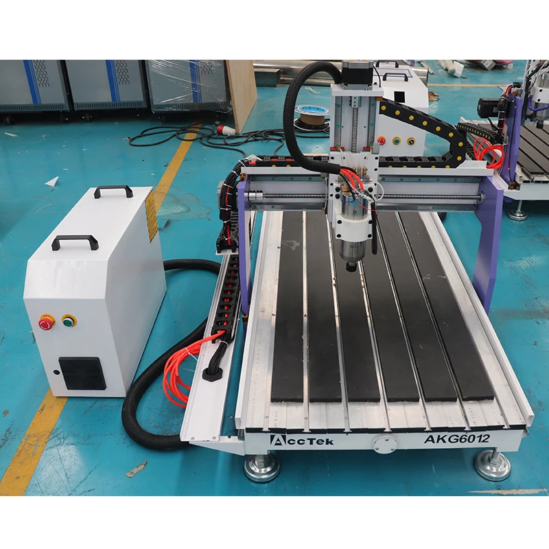 Mini 3D Ecgraving Machine AKG6012 Ball Screw Transmission Low Top DIY 3 Axis Cnc Router For Wood Acrylic Processing